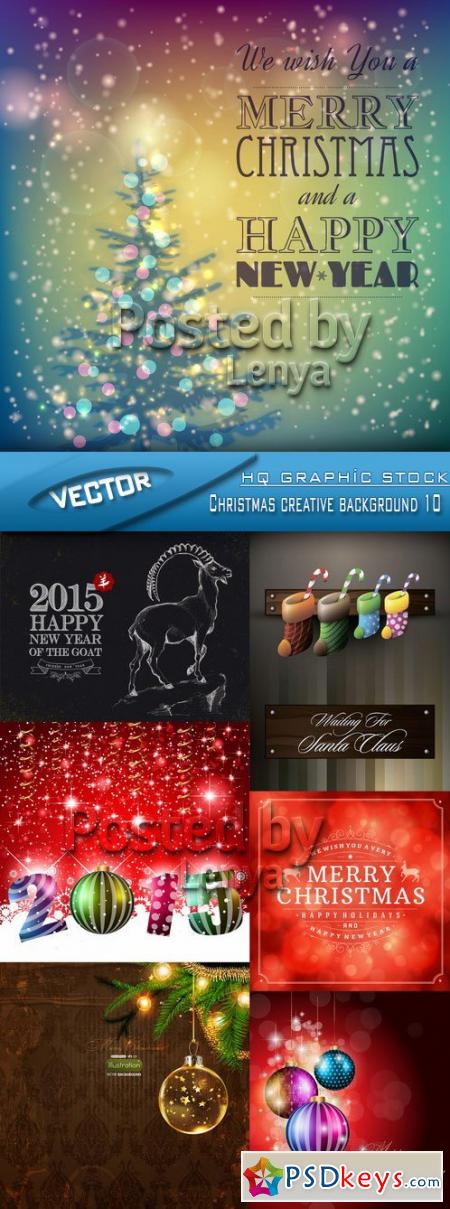 Stock Vector - Christmas creative background 10