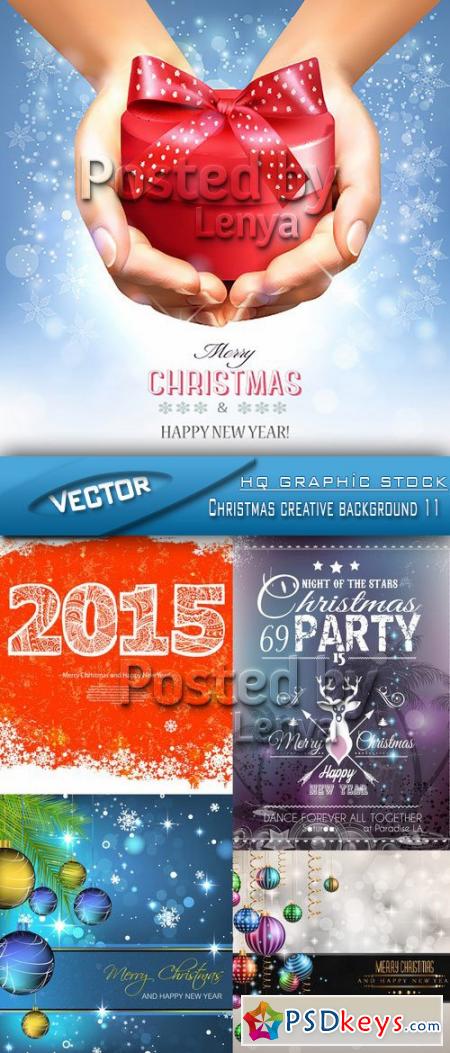 Stock Vector - Christmas creative background 11
