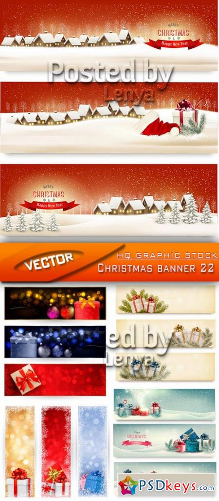 Stock Vector - Christmas banner 22