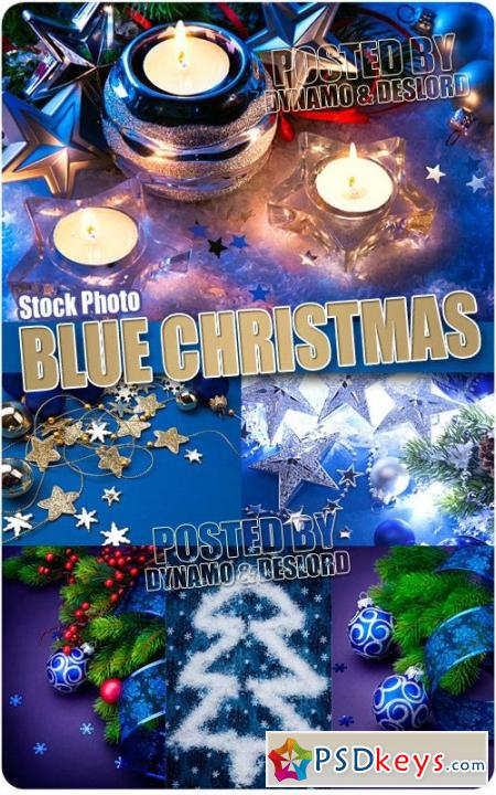 Blue Christmas Compositions 4 - UHQ Stock Photo