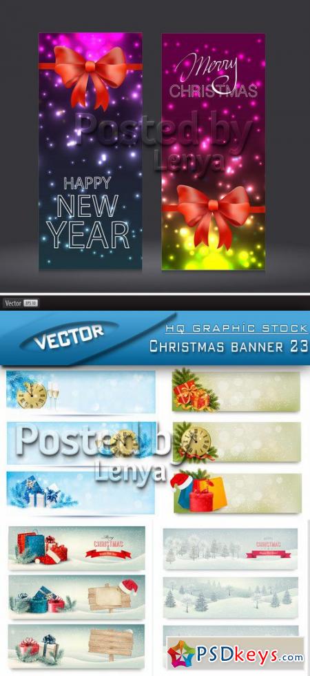 Stock Vector - Christmas banner 23