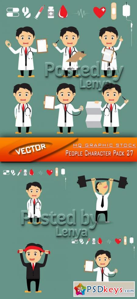 Stock Vector - People Character Pack 27
