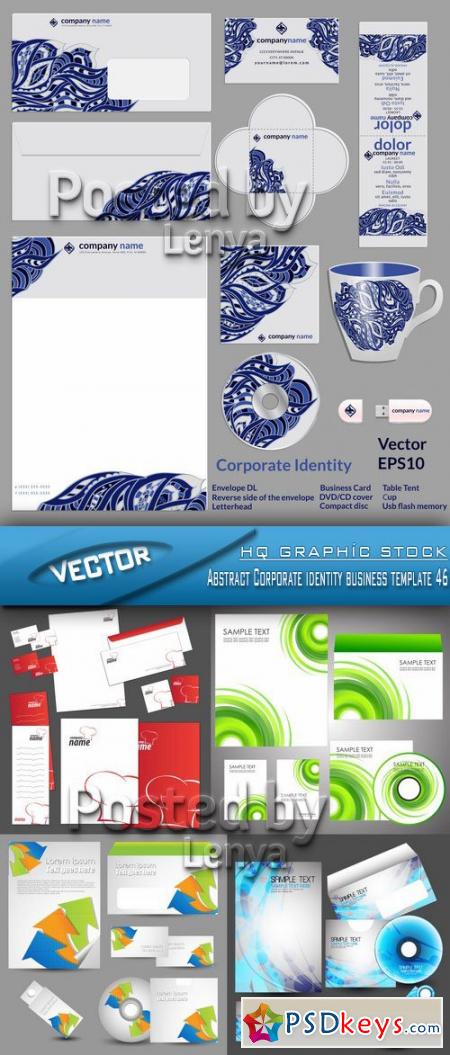 Stock Vector - Abstract Corporate identity business template 46