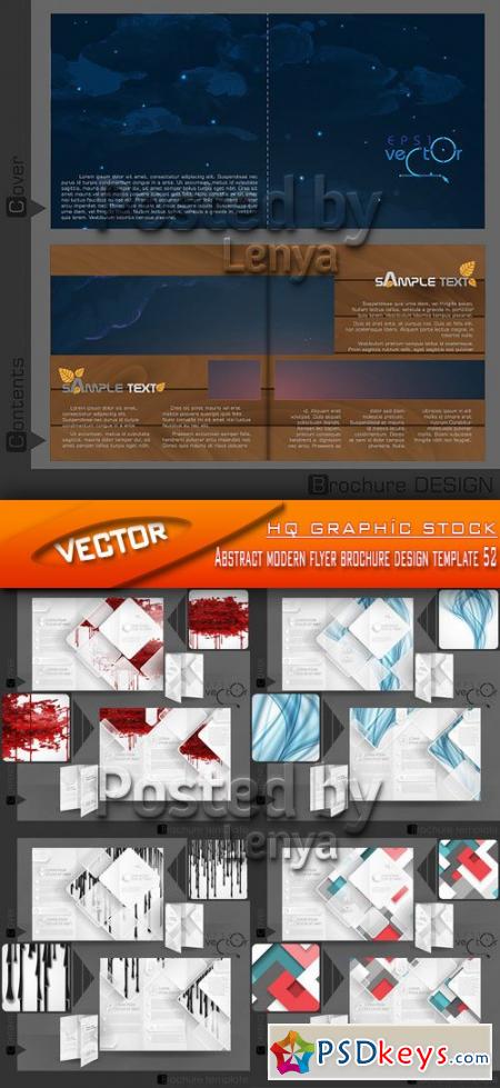 Stock Vector - Abstract modern flyer brochure design template 52