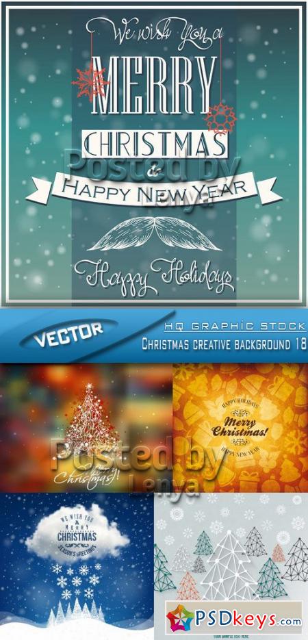 Stock Vector - Christmas creative background 18