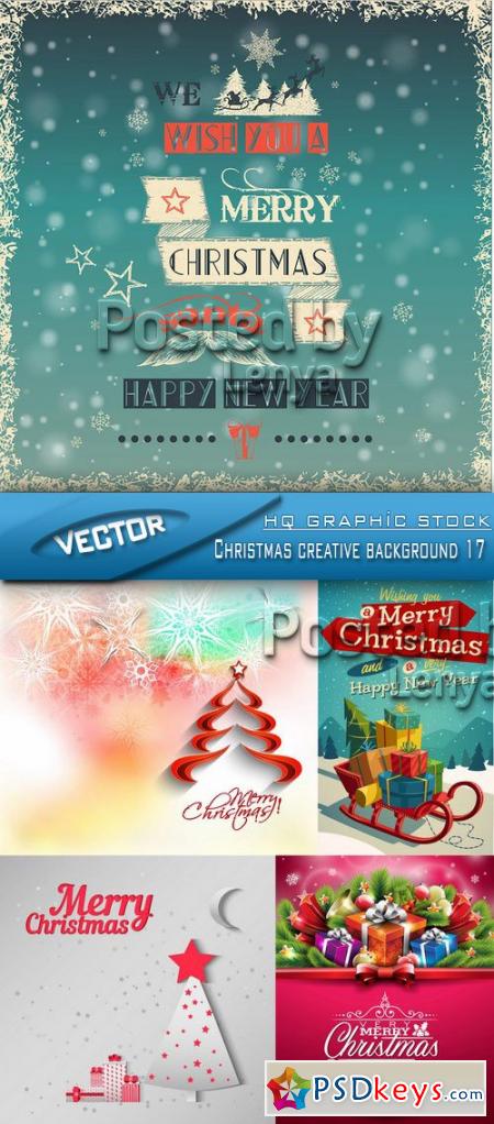 Stock Vector - Christmas creative background 17