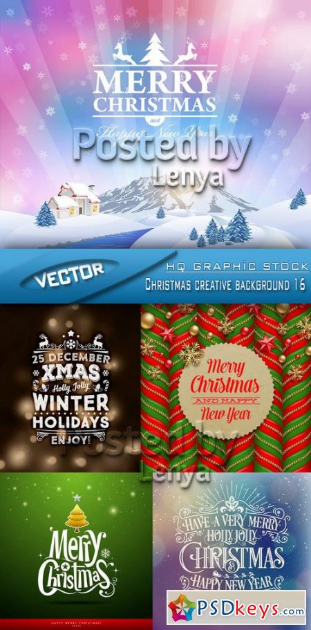 Stock Vector - Christmas creative background 16