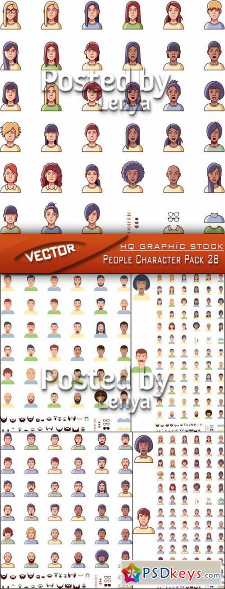 Stock Vector - People Character Pack 28