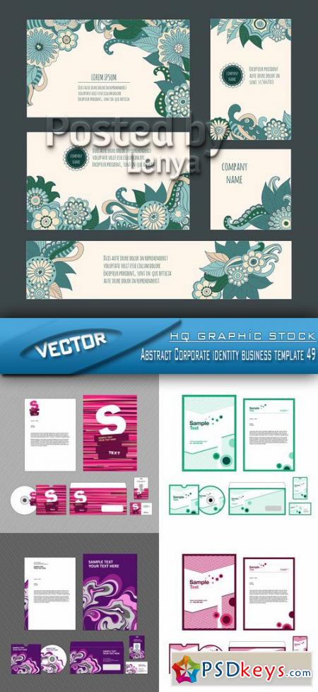 Stock Vector - Abstract Corporate identity business template 49