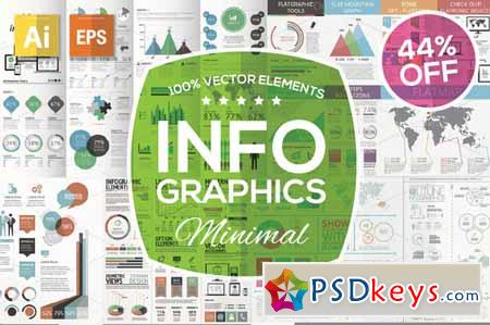 Minimal Infographic Kit - 44% OFF 70542