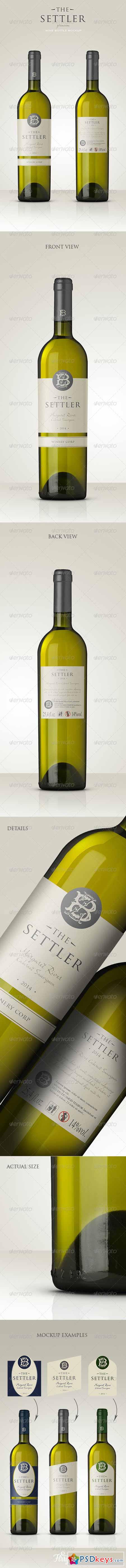 Premium White Wine Mockup 6747948