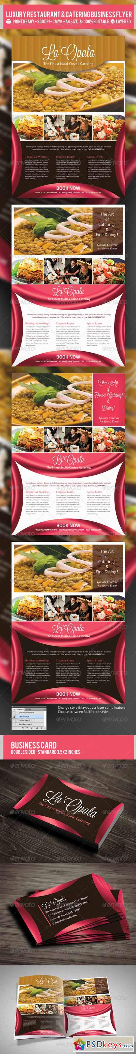 Luxury Restaurant & Catering Flyer PSD Template 2328535