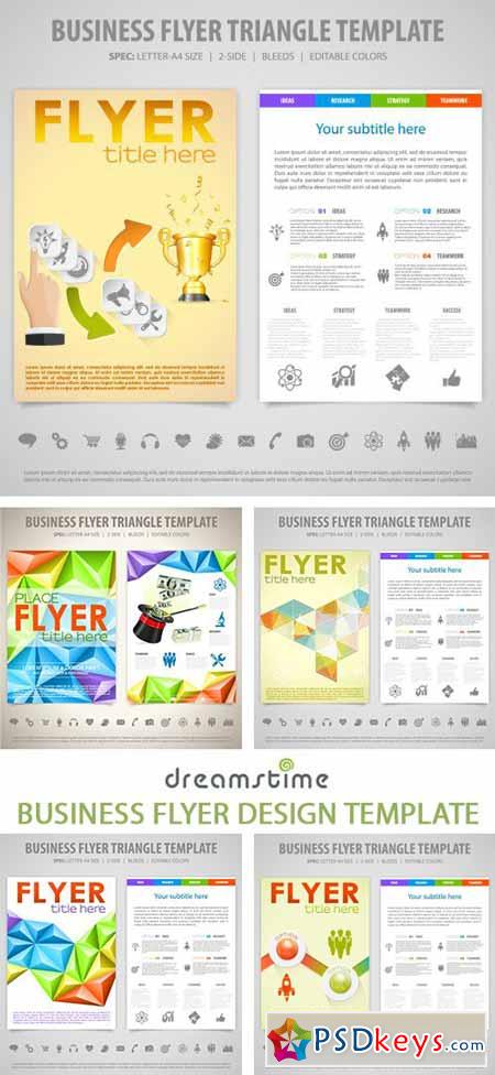 Business Flyer Design Template - 7xEPS