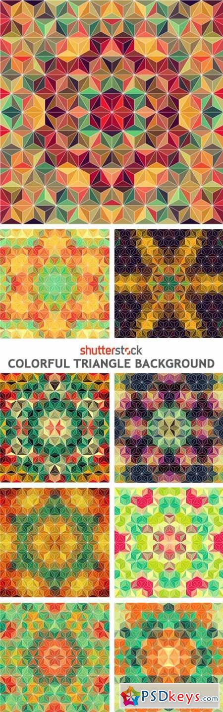 Colorful Triangle Background - 9xEPS