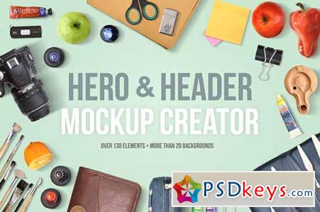Hero & Header Mockup Creator 143077