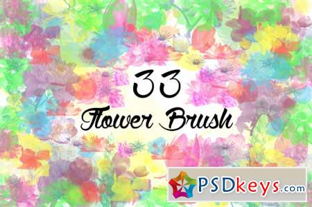 33 Flower Brushes 145633