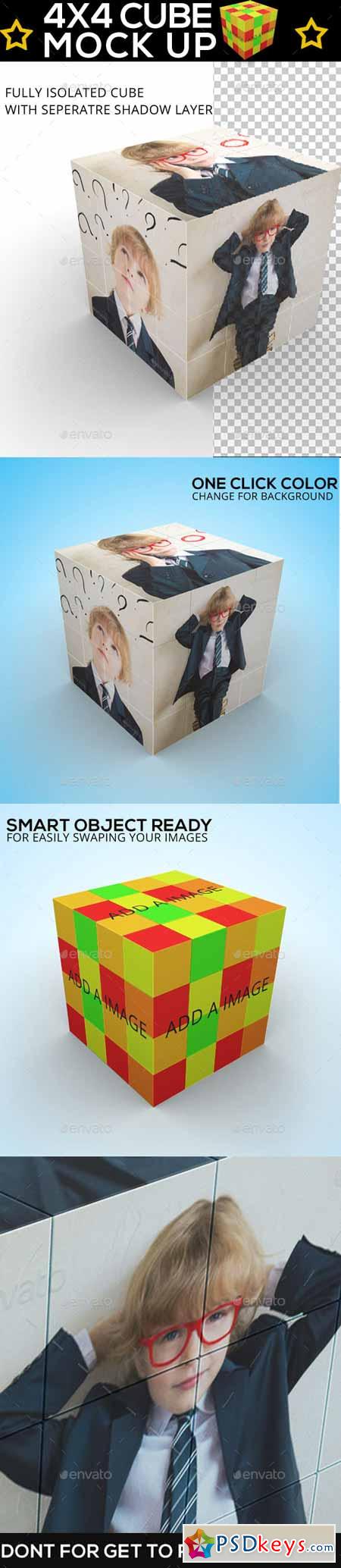 Cube Displayer - Rubik 4x4 Mock Up 9865894