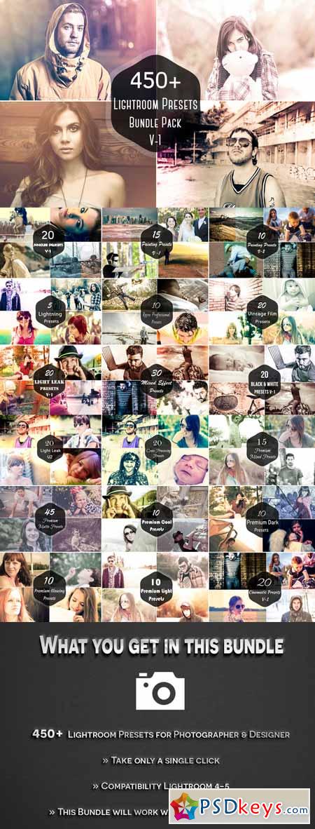 450+ Pro Lightroom Presets Bundle 21337