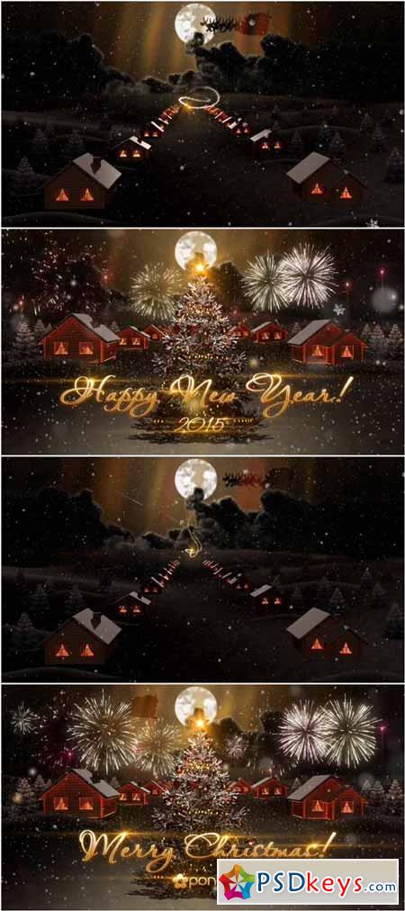 Night Christmas After Effects Project