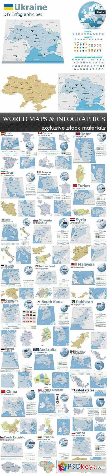 World Maps and Infographics