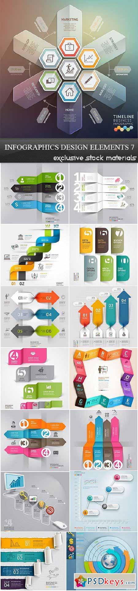 Infographics Design Elements 7, 15xEPS