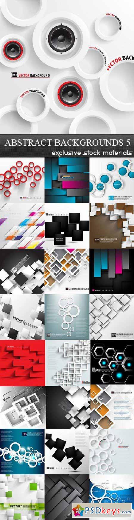 Abstract Backgrounds Vector Set 5
