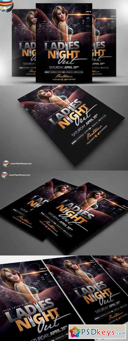 Ladies Night Out Flyer Template 135555