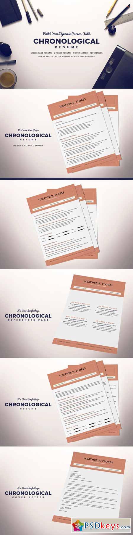 The Chronological Resume CV Full Set 157204