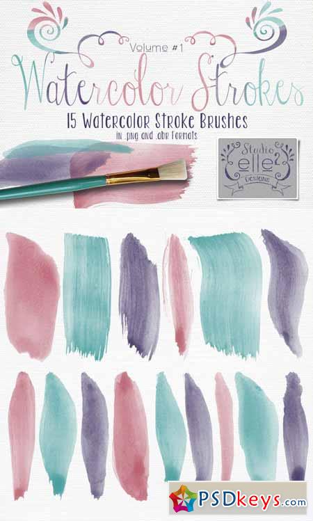 Watercolor Strokes Vol. #1 124329