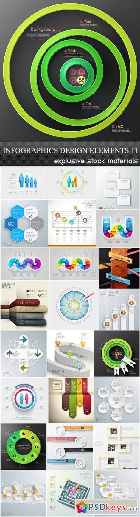 Infographics Design Elements 11, 25xEPS