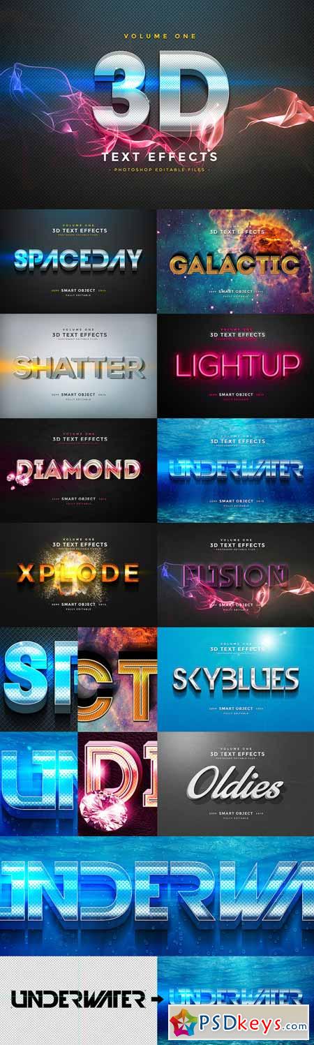 3D Text Effects Vol.1 160828