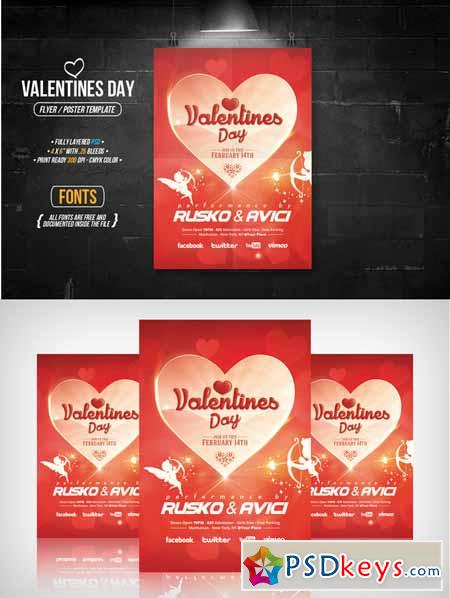 Valentines Day - Flyer 160444