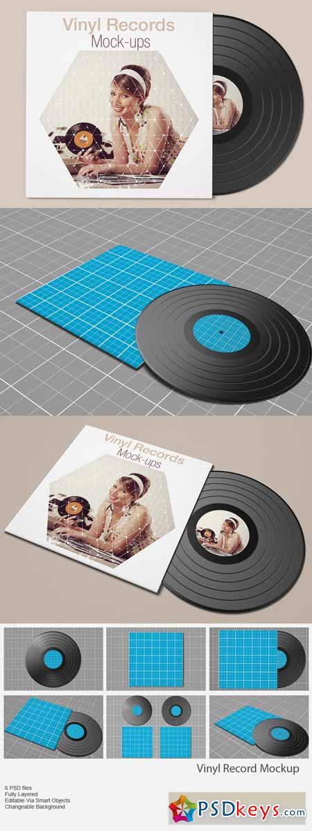 Vinyl Record Mockup 159156