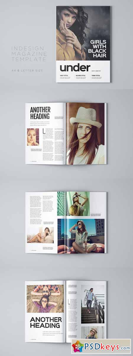 Under Magazine Template 155282