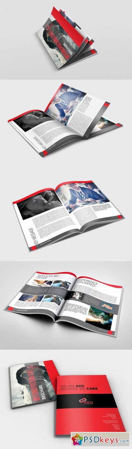 Red InDesign Brochure for Business 136284