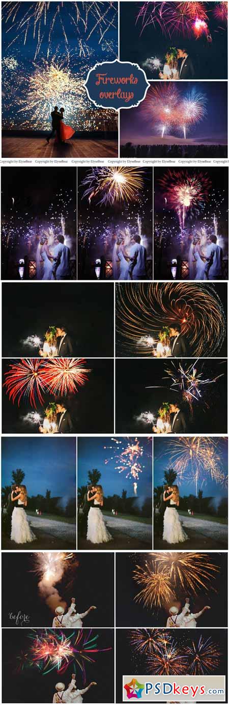 75 Fireworks Photo Overlays JPEG 164330