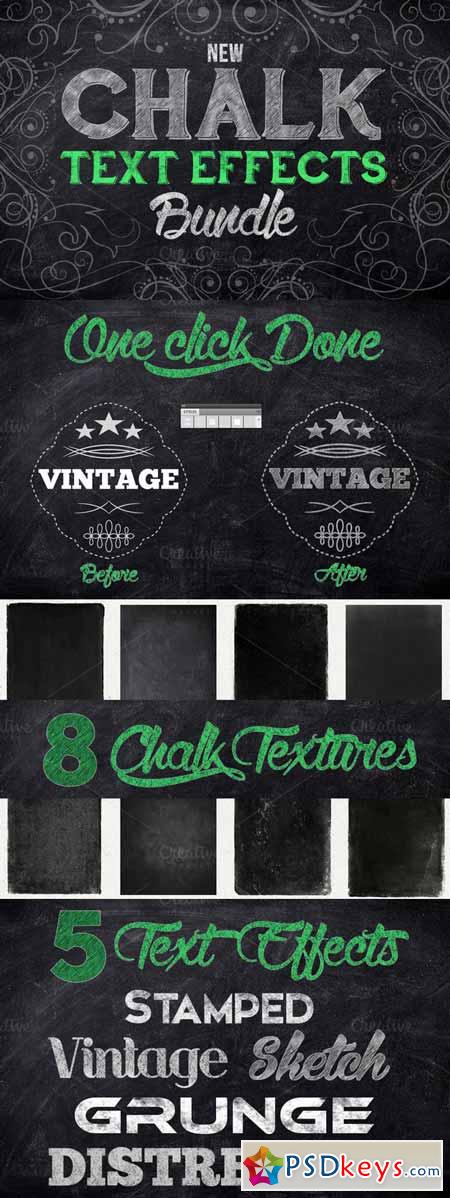 Chalk Text Effect Bundle 162152