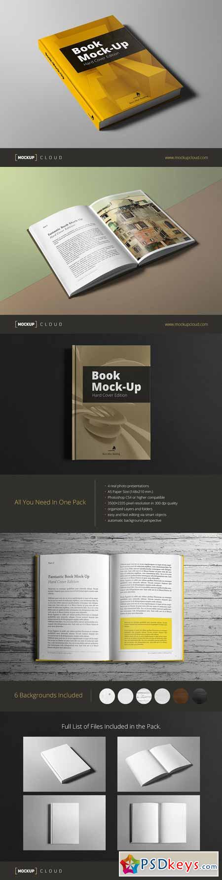Book Mock-Up Hard Cover Edition 166766