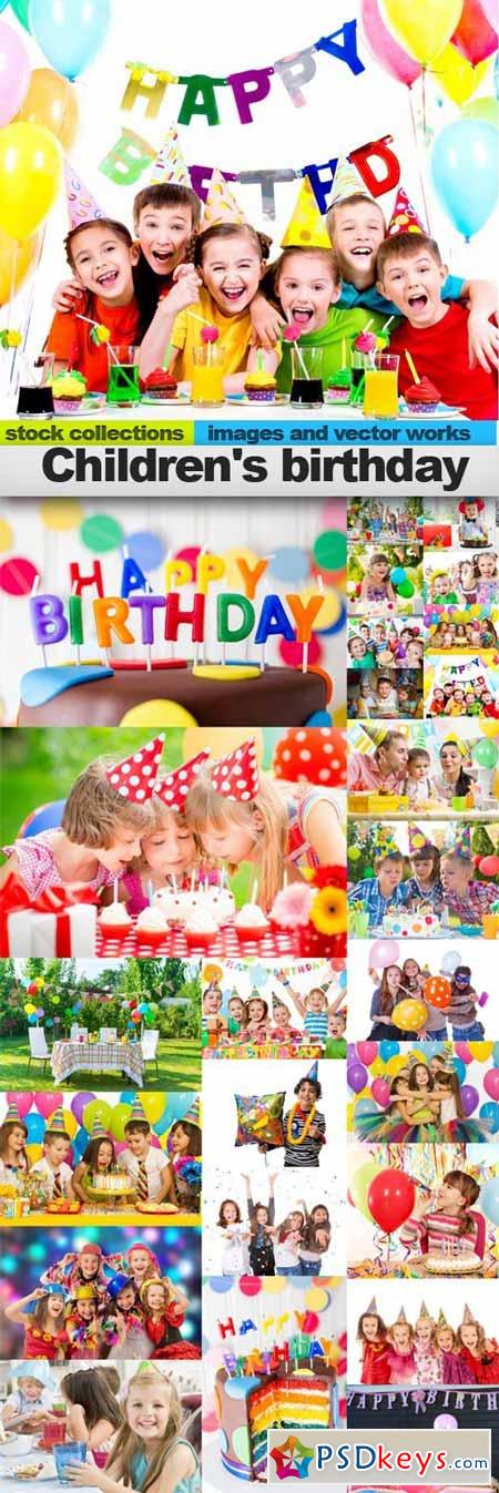 Children's birthday,25 x UHQ JPEG