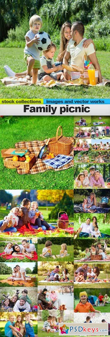 Family picnic,25 x UHQ JPEG