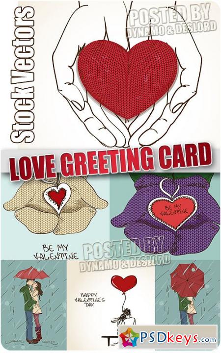 Love greeting card - Stock Vectors