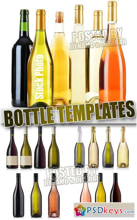Bottle templates - UHQ Stock Photo