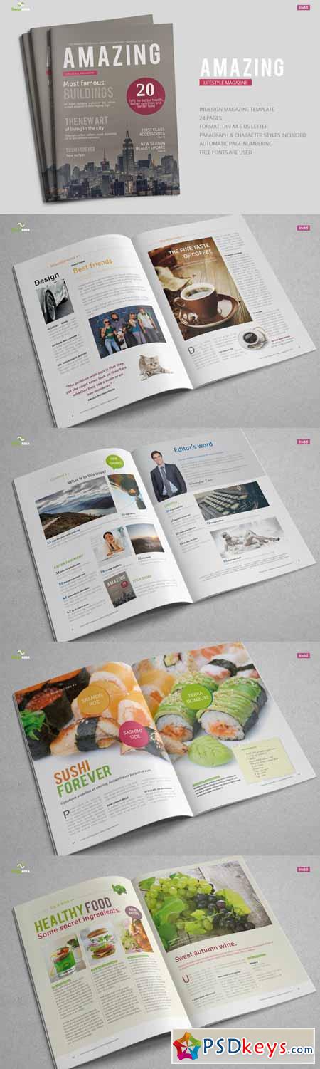 Amazing Magazine Template 169343