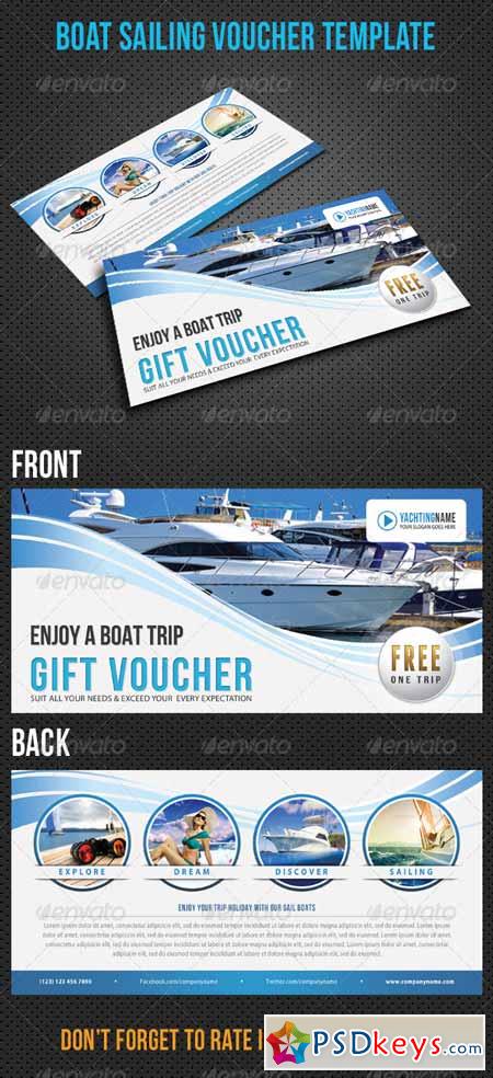 Boat Sailing Gift Voucher V22 8411921