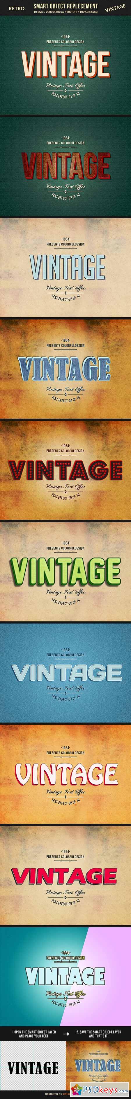 Retro Vintage Text Effects 10187529