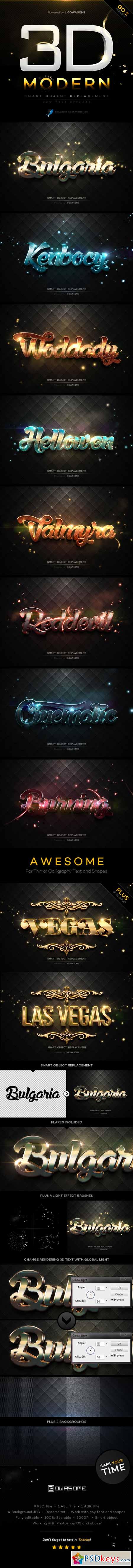 Modern 3D Text Effects GO.2 10185160