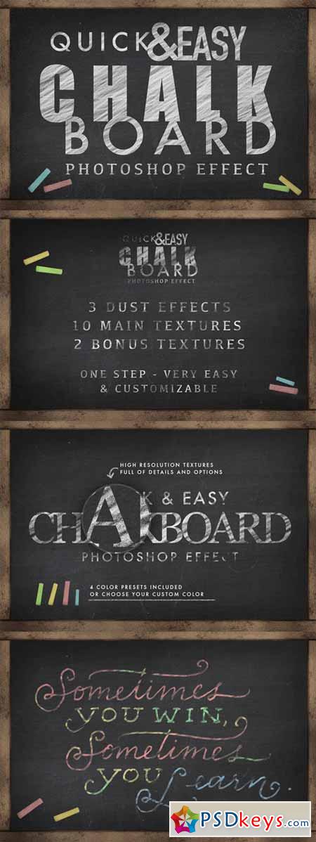 Chalkboard Photoshop Effect - (SALE) 128595