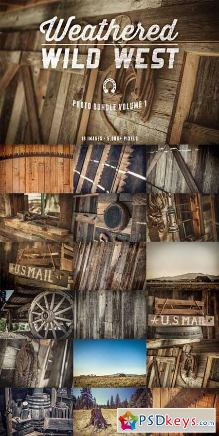 Weathered Wild West Photo Bundle 138898