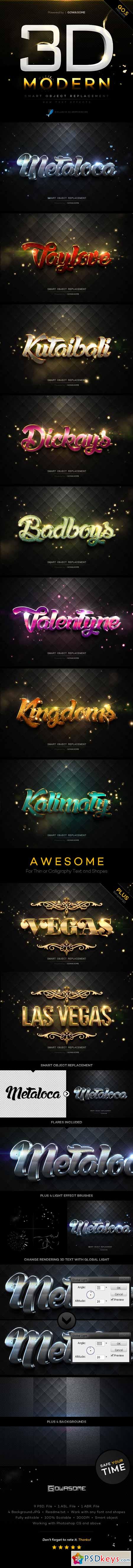 Modern 3D Text Effects GO.5 10235554