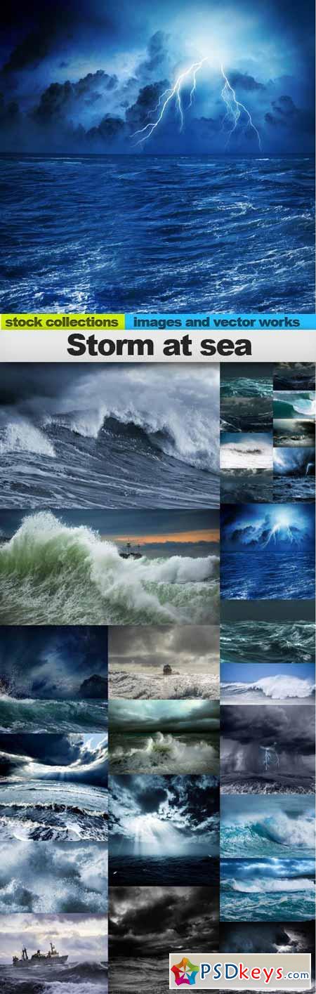 Storm at sea,25 x UHQ JPEG